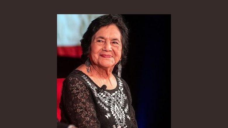 Dolores Huerta smiling at an event